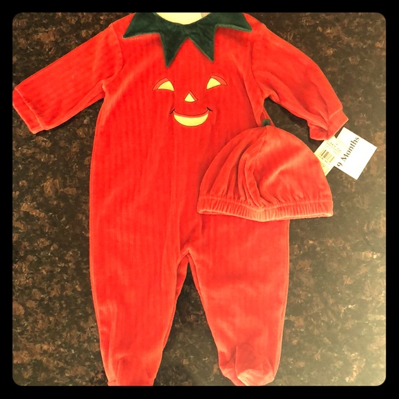 Little Me Other - Babies /infants Halloween sleeper pumpkin costume